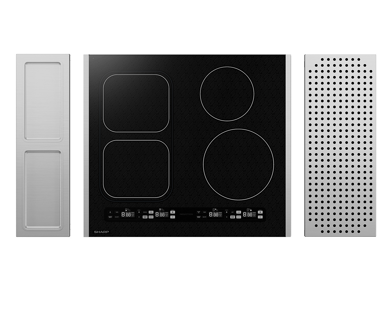 SCH2443GB Sharp 24 in. Induction Cooktop with separate side accessories