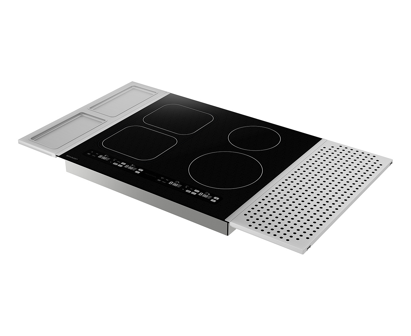 SCH2443GB Sharp 24 in. Induction Cooktop left angle